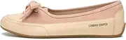 [Candice Cooper] Women Candy Bow Ballet Flat, Ecru Ancient Rose, 6 UK, Ecru Ancient Rose, 8 US