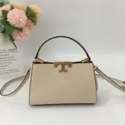 Tory Burch Eleanor Off White Leather Tote Bag Outlet New