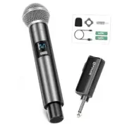 Wireless Microphone,UHF Dynamic Handheld Microphone,Rechargeable Receiver W30