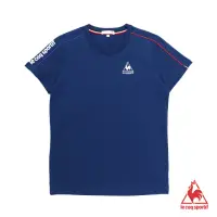 在飛比找momo購物網優惠-【LE COQ SPORTIF 公雞】短袖T恤 中性-藏青-