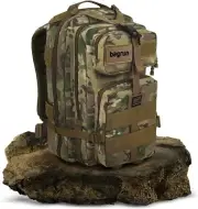 BAGRUN Tactical Military Grade Molle Army Backpack, Multi Cam, CORDURA, FIDLOCK