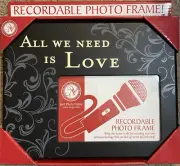 New View Gifts Photo Keepsake “All We Need Is Love” Recordable Photo Frame 6x4