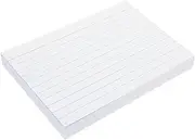 SEWACC 200pcs Horizontal Lined Index Note Cards Thick Ruled Study Cards for Note Taking Flashcards and Lists for Classroom Office and Exam Preparation