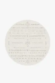 185' Round | Machine Washable Runner Rug | Kid & Pet Friendly | Indoor Rug | Astrid Off White Rug | Ruggable