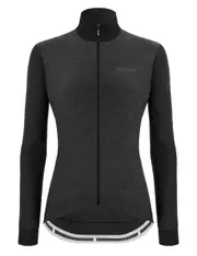 Santini Colore Puro L/S Women's Jersey - Black Size L