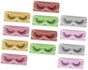WOFASHPURET 12 Pairs Cluster Lashes Makeup Palette Tint False Eyelashes Set of Uses for Daily and Special Events