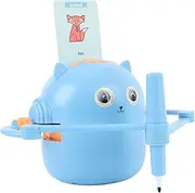 Interactive Educational Drawing Robot, Painting Learning Drawing Robot with 100 X Basic Cards, Art Artist Painting Learning, 2 X Pens, 12 X Watercolor Pens (Blue)