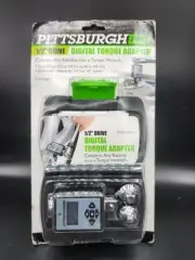 Pittsburgh Pro 1/2" Digital Torque Square Drive Adapter 3/8" 1/4" W/ Case New