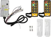 Respicefinem Industrial Remote Controller Double Handle Oil for Electric Hoist Suitable for Crane Conveyor Coal Mining Equipment Concrete Pump and Other Machinery with Anti (AC380V)