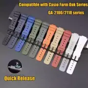 Rubber Watch Band for Ca.si.o GSHOCK GA-2100 2110 Colorful Quick Release Strap