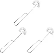 3pcs Whisk Spiral Whisks Egg Milk Scandinavian Type Flat Whisk Stainless Steel Whisk Kitchen Utensils for Stirring Baking and Cooking