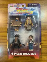 Back to the Future 3 Movie Minimates 4 Pack, Mr Eastwood, Doc Brown, Mad Dog, De
