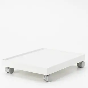 【MUJI 無印良品】聚丙烯檔案盒用蓋/寬25cm用/灰白/附輪組合