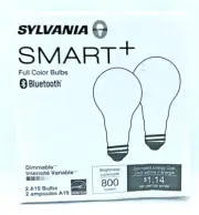 Sylvania Smart+ Bluetooth 60W Equivalent Full Color A19 LED Light Bulb 75627