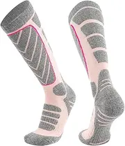 Womens Ski Socks | Winter Warm Snow Socks Thermal Socks,Breathable Knee High Snow Socks, Comfortable Thermal Winter Performance Socks for Cold Weather Skiing Snowboarding Hoffti