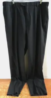 Warren Sewell Barron Long Black Dress Pants Style 436 Size LG41 Subtle Stripes