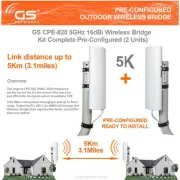 Wireless Bridge Point to Point Outdoor WiFi, Wireless Network Expansion Kit, ...