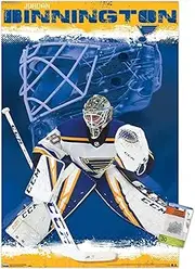 NHL St. Louis Blues - Jordan Binnington 19 Wall Poster with Push Pins