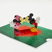 Handmade Shop Mickey & Minnie 3D Pop Up Card, Pop Up Cards Australia, Valentine's, Birthday, Anniversary, Proposal, Engagement, Special Occasion Card