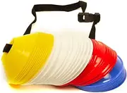 GSI Soccer Cones for Sports | Comes with Shoulder Strap | for Agility Training Drills