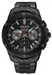 Seiko Coutura Black Analog Men's Watch SSB443P