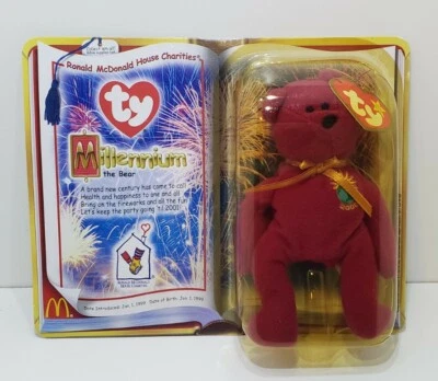 Ty Ronald Mcdonald House Charities Millenium bear teenie beanie babies 1999