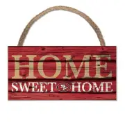 NFL San Francisco 49ers Home Sweet Wood Sign Wooden Wall Decoration Decor