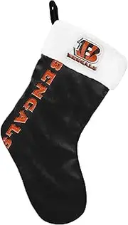 FOCO NFL Official Primary Logo Christmas Holiday Stocking Decoration Ornament (Cincinnati Bengals)