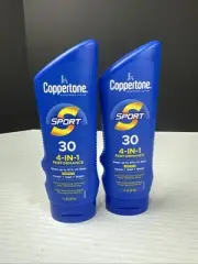 Coppertone Sport 4-in-1 Performance Sunscreen Lotion SPF 30, 7 fl oz - 2 Pack