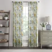 Waverly Peony Gardens Light Filtering Window Curtains, 100% Cotton Lined Back...