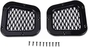Car Air Intake Car Front Engine Hood Bonnet Vents Hood Air Outlet Trim Cover Fit For Land Rover Defender 90 110 130 2004-2019 Hood Scoops(Style B)