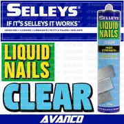Selleys Liquid Nails Original Construction Adhesive Glue CLEAR Multipurpose 250g