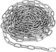 5 m x 3 mm Stainless Steel Chain, Sold by the Metre, Steel Chain, Stainless Steel Chain, Link Chain, Metal Chain, Round Steel Chain, Welded Chain for Swing Chains, Anchor Chain, Hanging Chair