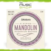 D'Addario 11-38 Medium/Light, Ball End, 8 String Mandolin Strings - EJ70