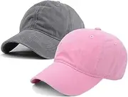 [HieoAnir] Toddler Kids Baseball Cap Vintage Distressed Washed Cotton Sun Hats Cap for Baby Boys Girls 2-7 Years