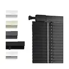 Cordless No Drill No Tool Horizontal Blinds 1" Aluminum Mini Blinds Light Fil...