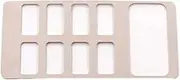 Xuanqingyi Store Compatible With FJ Compatible With Cruiser Central Control Driving Assistance Patch Decorative Panel Cigarette Lighter Interior Accessories(Beige)