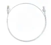 8WARE CAT6 Ultra Thin Slim Cable 3m / 300cm - White Color Premium RJ45 Ethernet Network LAN UTP Patch Cord 26AWG for Data Only, not PoE
