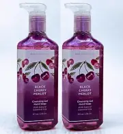 2 Bath & Body Works BLACK CHERRY MERLOT Cleansing Gel Hand Soap 8.0 oz