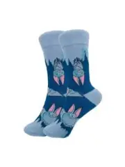 Bats in A Cave Women's Crew Socks Size 9-11 Blues Sock Panda Novelty Fashion New