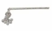 Handmade Pure Silver Lord Krishna LADDU GOPAL bansuri flute FREE SHIP