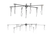 [AFN Fishing & Outdoors] Collapsible Dredge Bar with 6 Arms - 24"