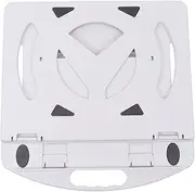 POPETPOP 1pc Elevated Laptop Stand Rotating Rack with Heat Sink Durable Computer Holder for Enhanced Air Circulation Stable Design Compatible with All Laptops White