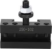 Tool Post Turning Facing Holder 250-102 High Carbon Steel CNC Lathe Tool Holder Quick Change Tool Post Milling Drilling Turning Machine Workpiece Bracket