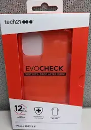 Evo Check Case for Apple iPhone 11 Pro 5.8" Coral My World Red Clear