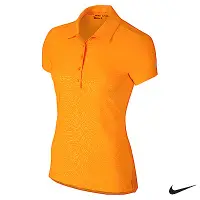 在飛比找Yahoo奇摩購物中心優惠-Nike Golf 女運動機能POLO衫 橘 725631-
