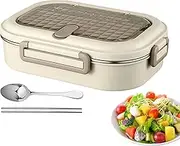 Insulated Lunch Containers | Insulated Lunch Box - Microwavable Box Odor Resistant Leak Proof Stainless with Spoon Chopsticks for Hiking Outdoor Charcuterie Travel