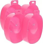 MERRYHAPY 4 Pack Soak Tray Nail Art Bowl Portable Nail Care Bowl Hanging Hole for Salon or Home Use