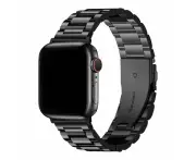 Apple Watch Stainless Steel Link Watch Straps Replacement Bands - Black