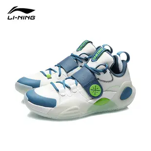 【LI-NING 李寧】ALL CITY 8 韋德系列 男子籃球鞋 標準白/地中海藍 (ABAQ069-1)
